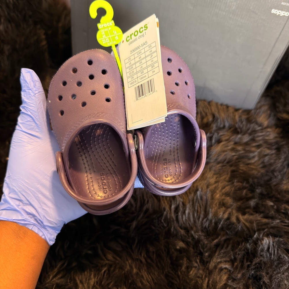 CROCS Kids' Classic Clog in Purple